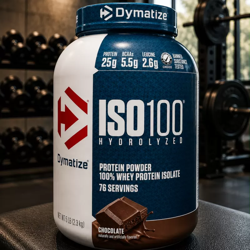 DYMATIZE ISO 100 HYDROLYZED CHOCOLATE GOURMET 5LB/ 71 SERVIDAS