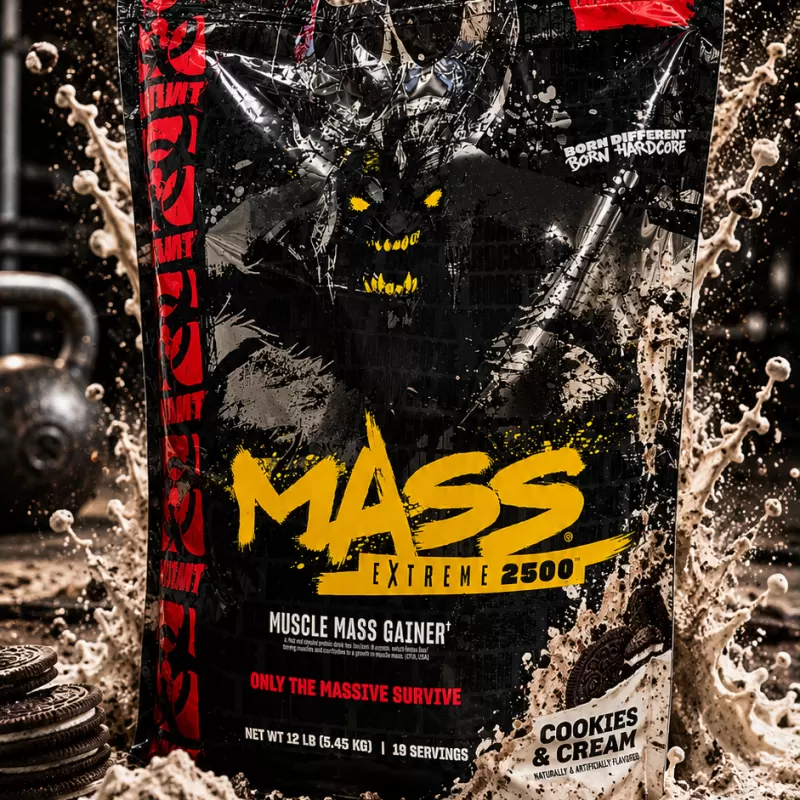 MUTANT MASS EXTREME 2500 COOKIES & CREAM 12 LB 