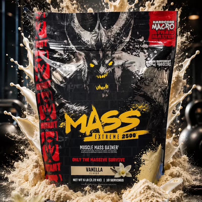 MUTANT MASS EXTREME 2500 VANILLA ICE CREAM 6 LB