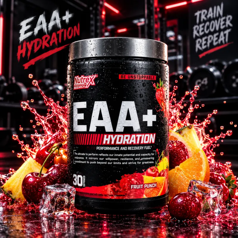 NUTREX EAA + HYDRATION FRUIT PUNCH 30 SERVIDAS