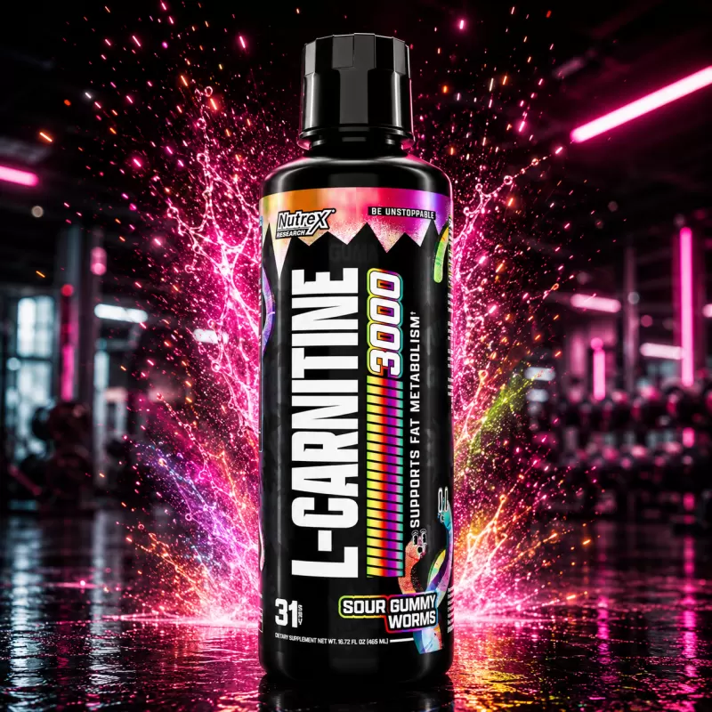 NUTREX L-CARNITINA 3000 SOUR GUMMY WORMS 31 SERVIDAS