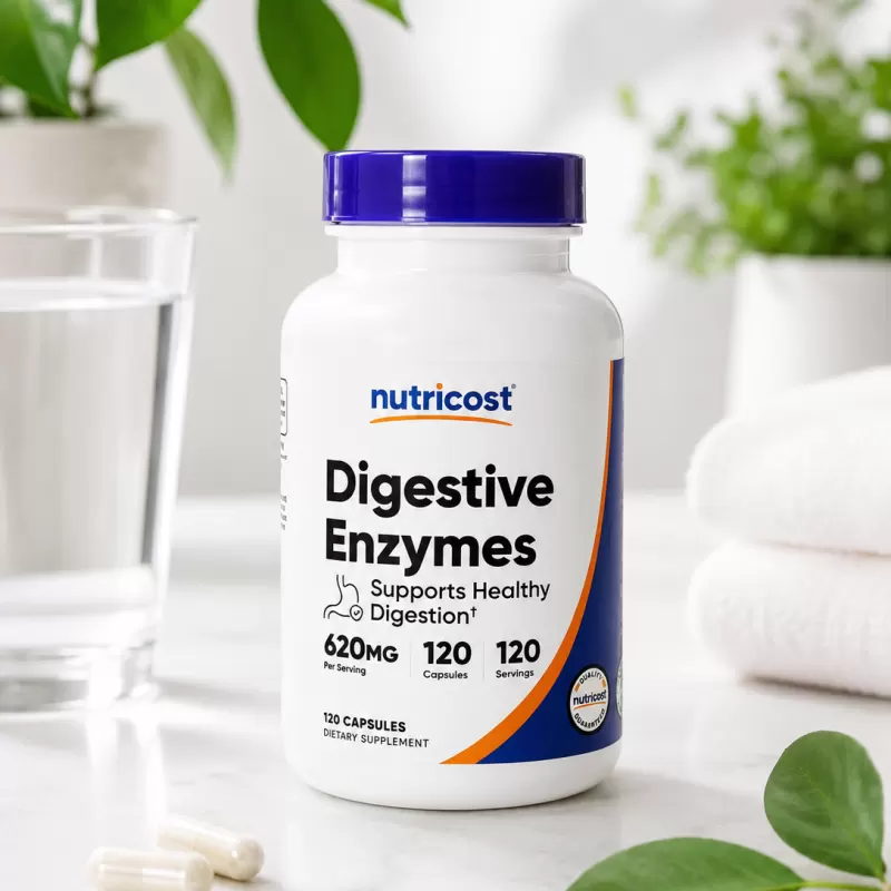 NUTRICOST ENZIMA DIGESTIVA 120 TABLETS