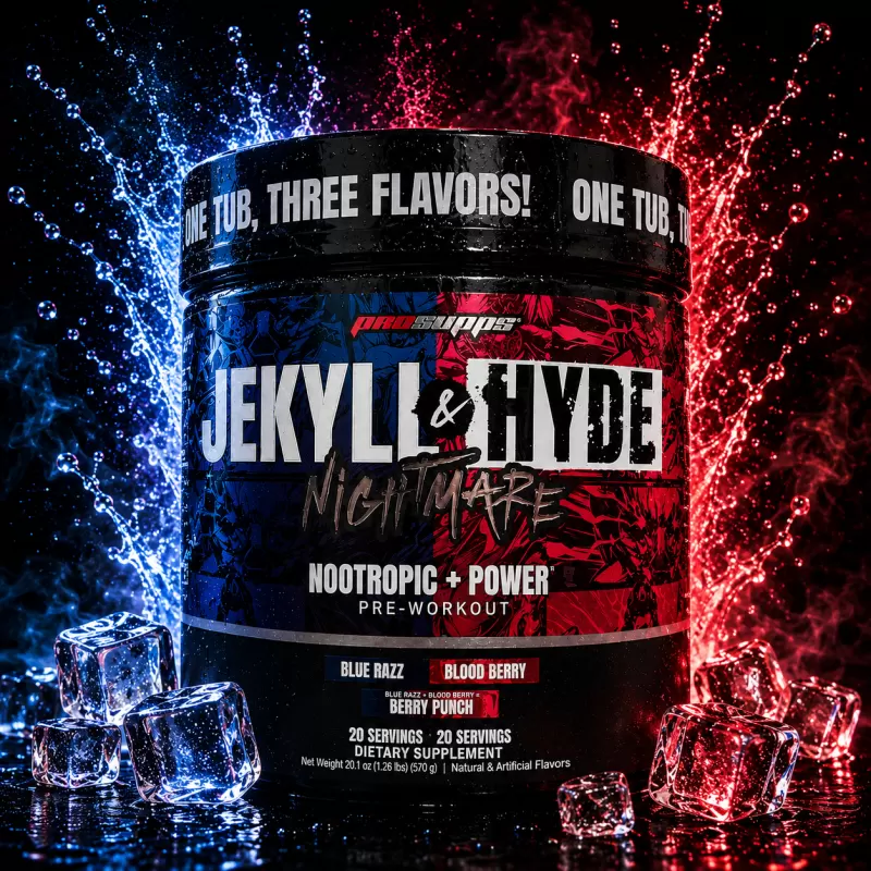 JEKYLLL & HYDE NIGHTMARE BLUE RAZZ + BLOOD BERRY 40 SERVIDAS